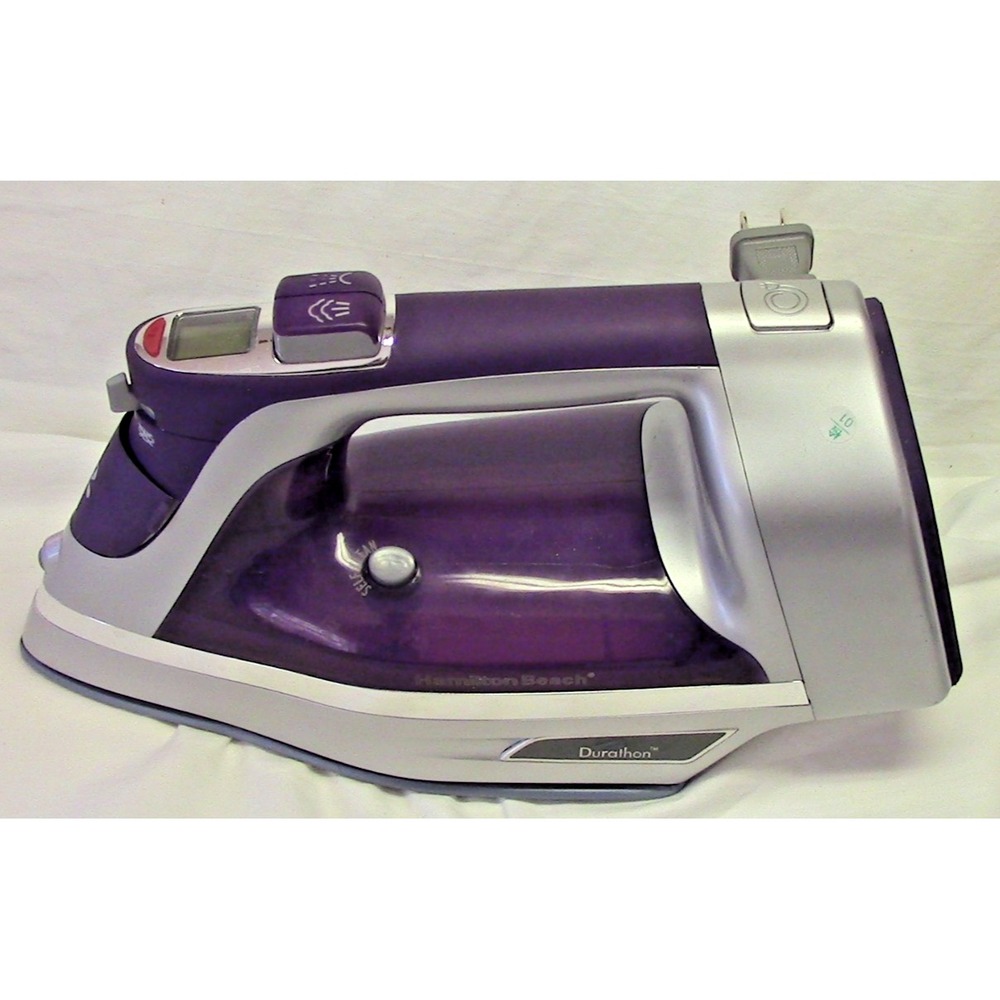Hamilton Beach 19902R 1700W Digital Iron with Retractable Cord - Purple